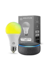 Alexa + lâmpada inteligente 